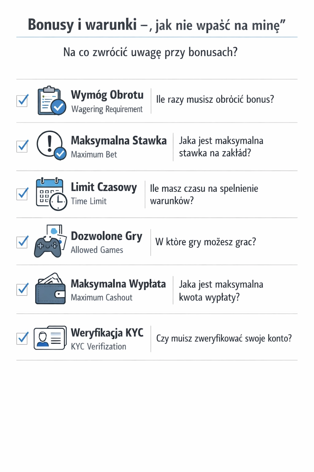 Bonusy w Nowych Kasynach